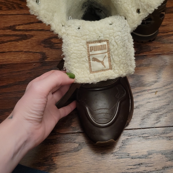 Puma Brown Winter Boots with Fur Lining - Picture 6 of 7